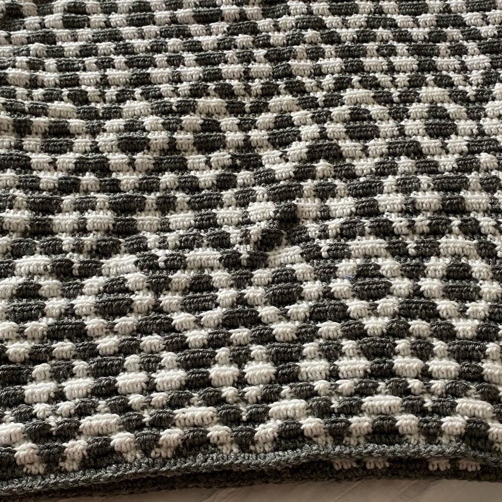 Crocheted aphgan throw handmade